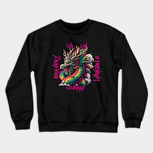 Traditional Chinese Chi-Lin Dragon Crewneck Sweatshirt